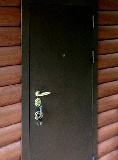 Стальная дверь в частном доме